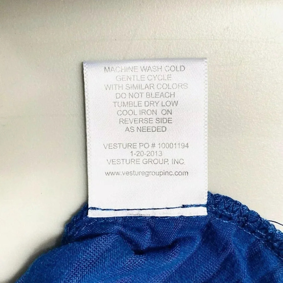 PINKY Girls Sleeveless Pullover Basic Neck Blue Striped Tank Top Size XL 14/16 - Picture 12 of 12